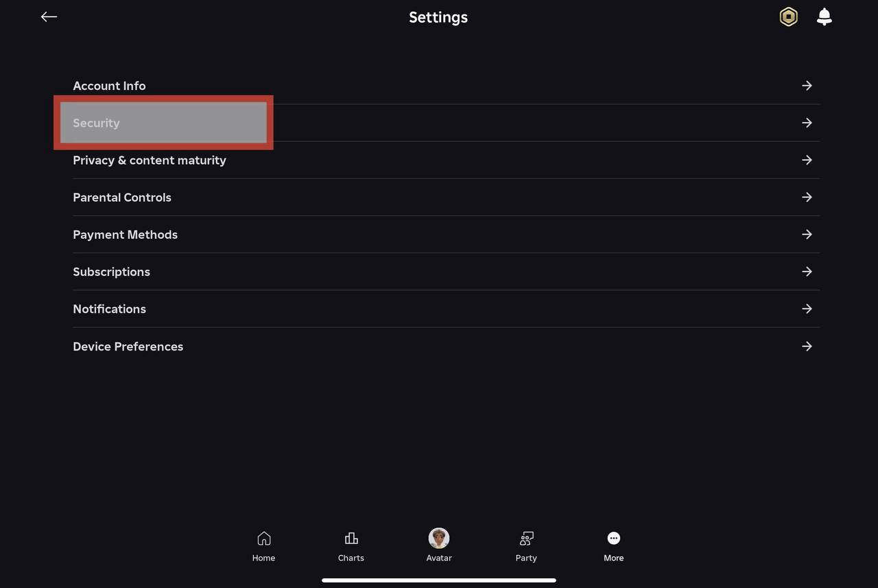 Вторая строчка сверху