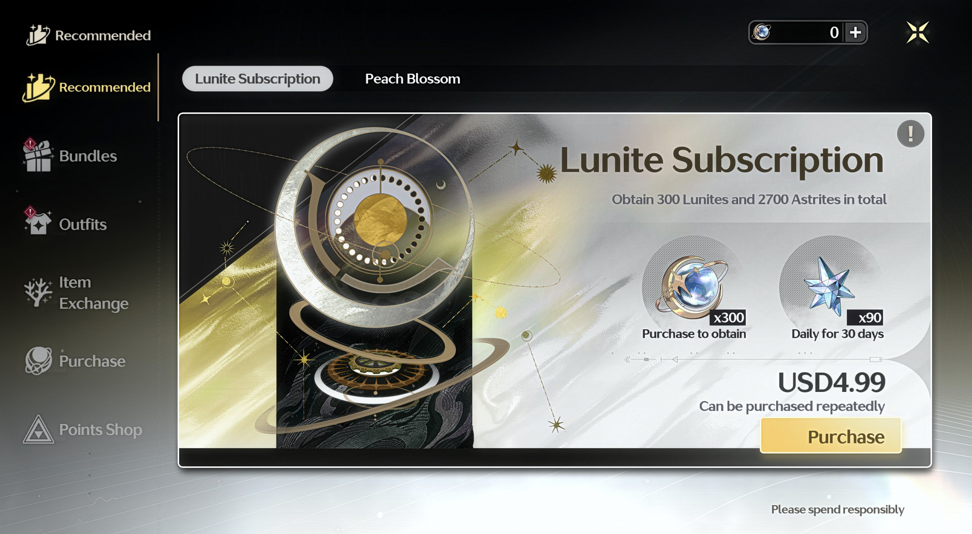 Ежемесячная подписка на Луниты (Lunite Subscription) в Wuthering Waves