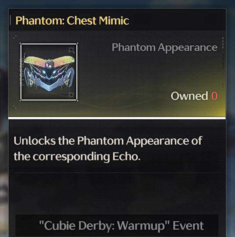 Скин фантома на Chest Mimic в версии 2.3 Wuthering Waves
