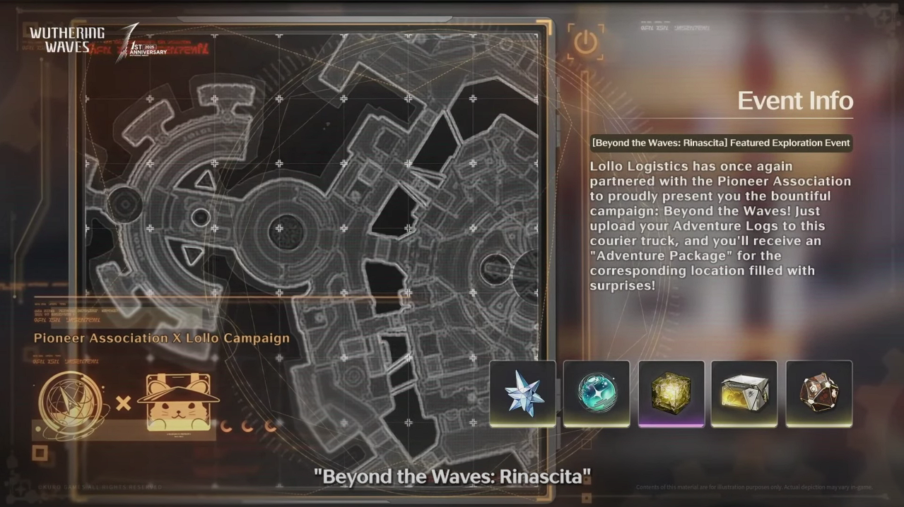 Реран Beyond the Waves: Rinascita в версии 2.3 Wuthering Waves