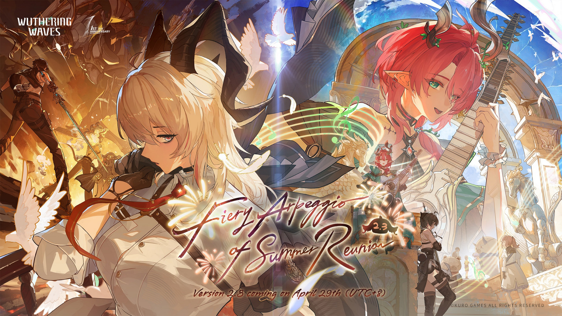 Обновление 2.3 Fiery Arpeggio of Summer Reunion в Wuthering Waves