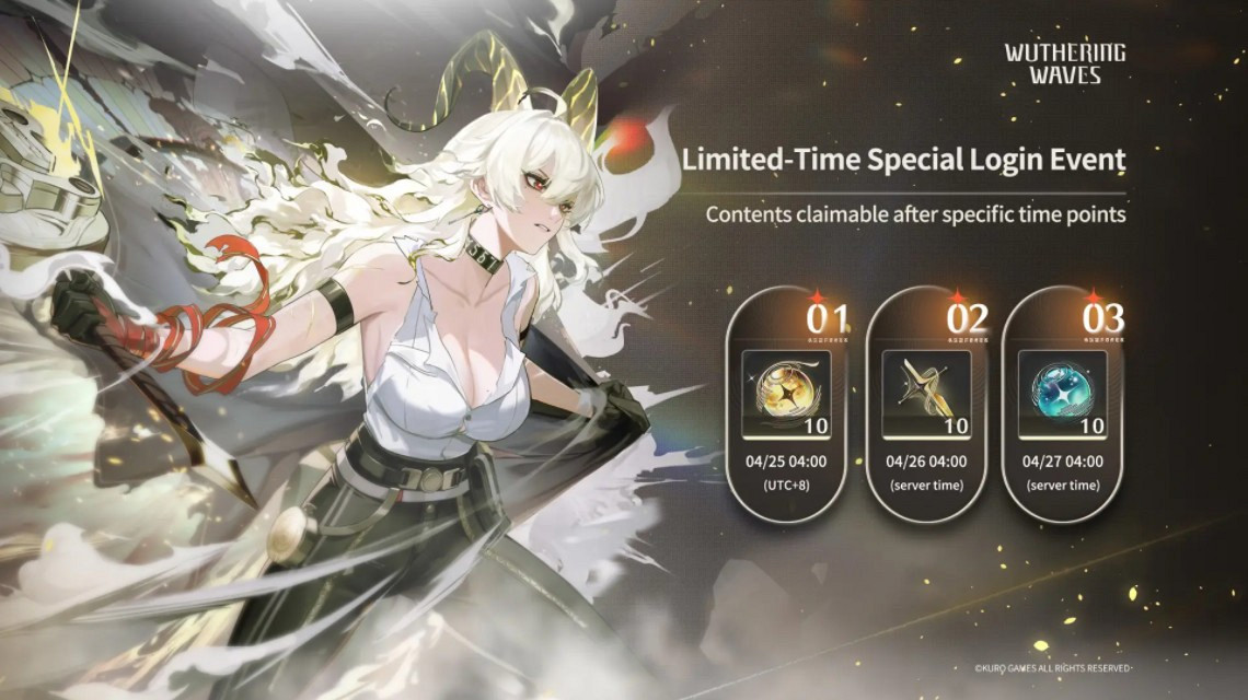 Limited-Time Special Login Event в Wuthering Waves
