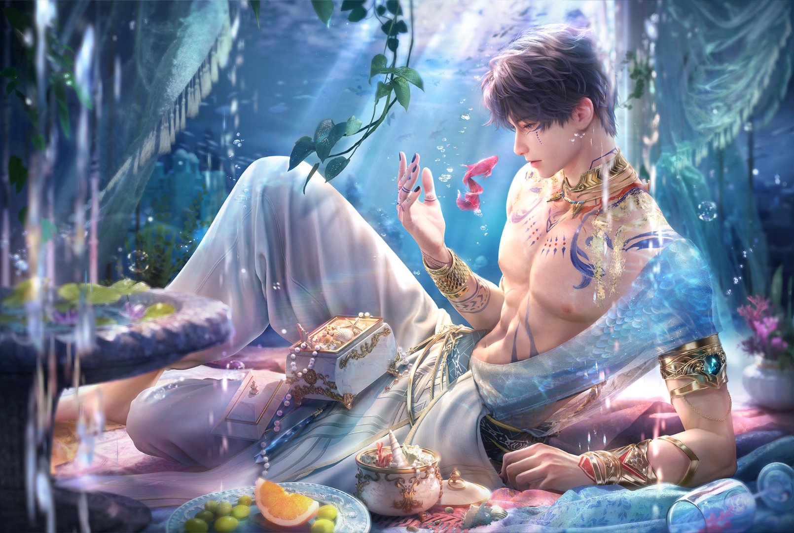 Рафаэль — воспоминание Sapphire Scar из игры Love and Deepspace