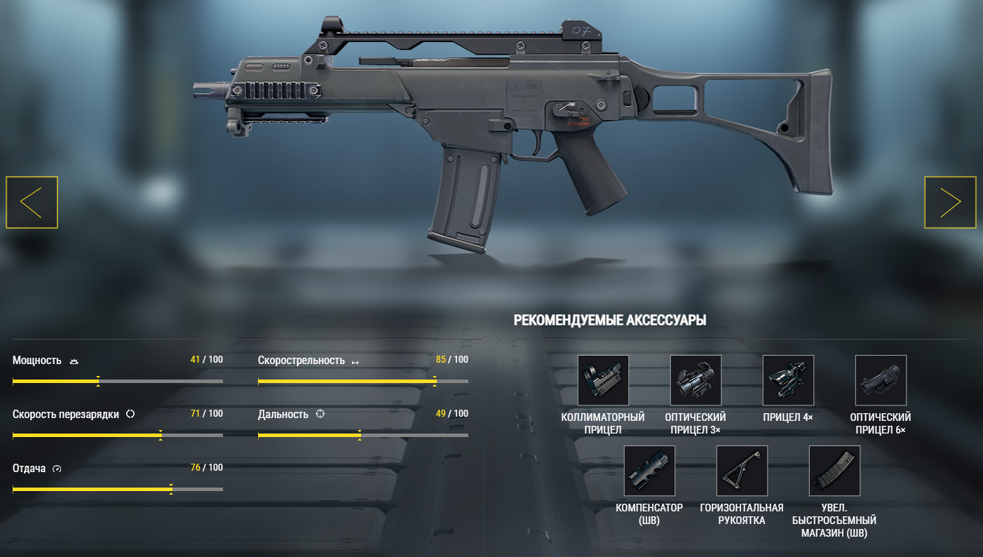 Штурмовая винтовка G36C