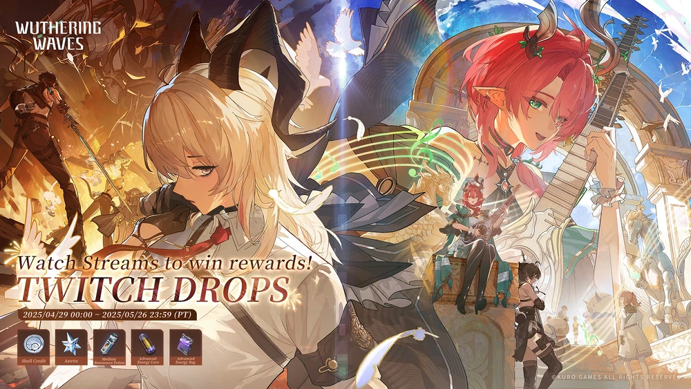 Twitch Drops на апрель-май в Wuthering Waves 2.3