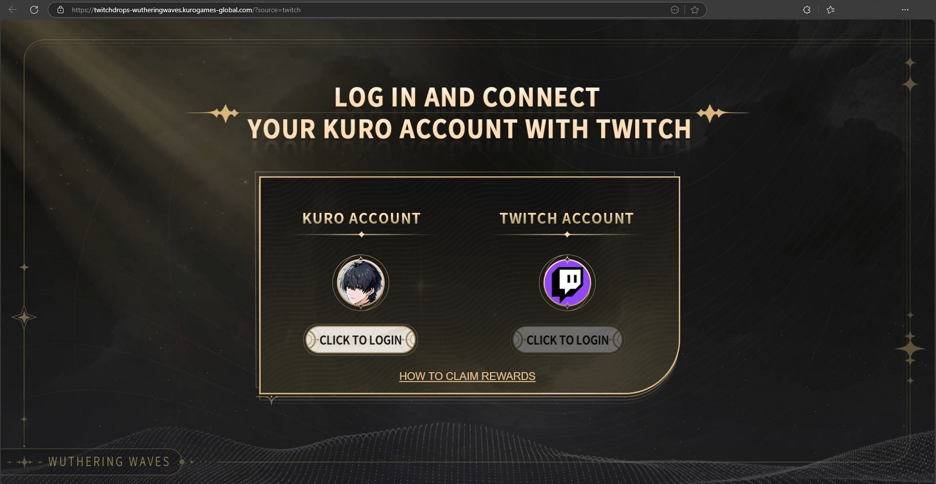 Как привязать аккаунт Wuthering Waves к Твичу (Twitch)