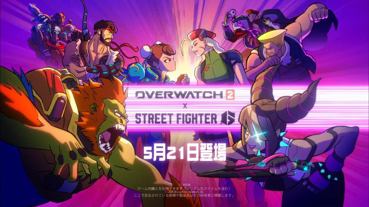 Официальный анонс коллаборации Overwatch 2 x Street Fighter 6