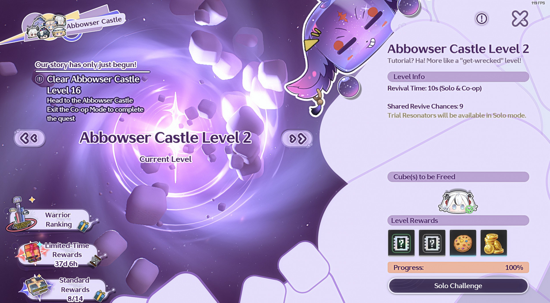 Уровни в замке Аббоузера (Abbowser Castle)