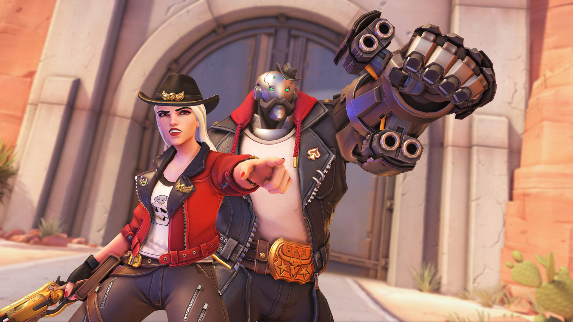 Эш и Боб в игре Overwatch 2