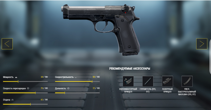 Пистолет P92