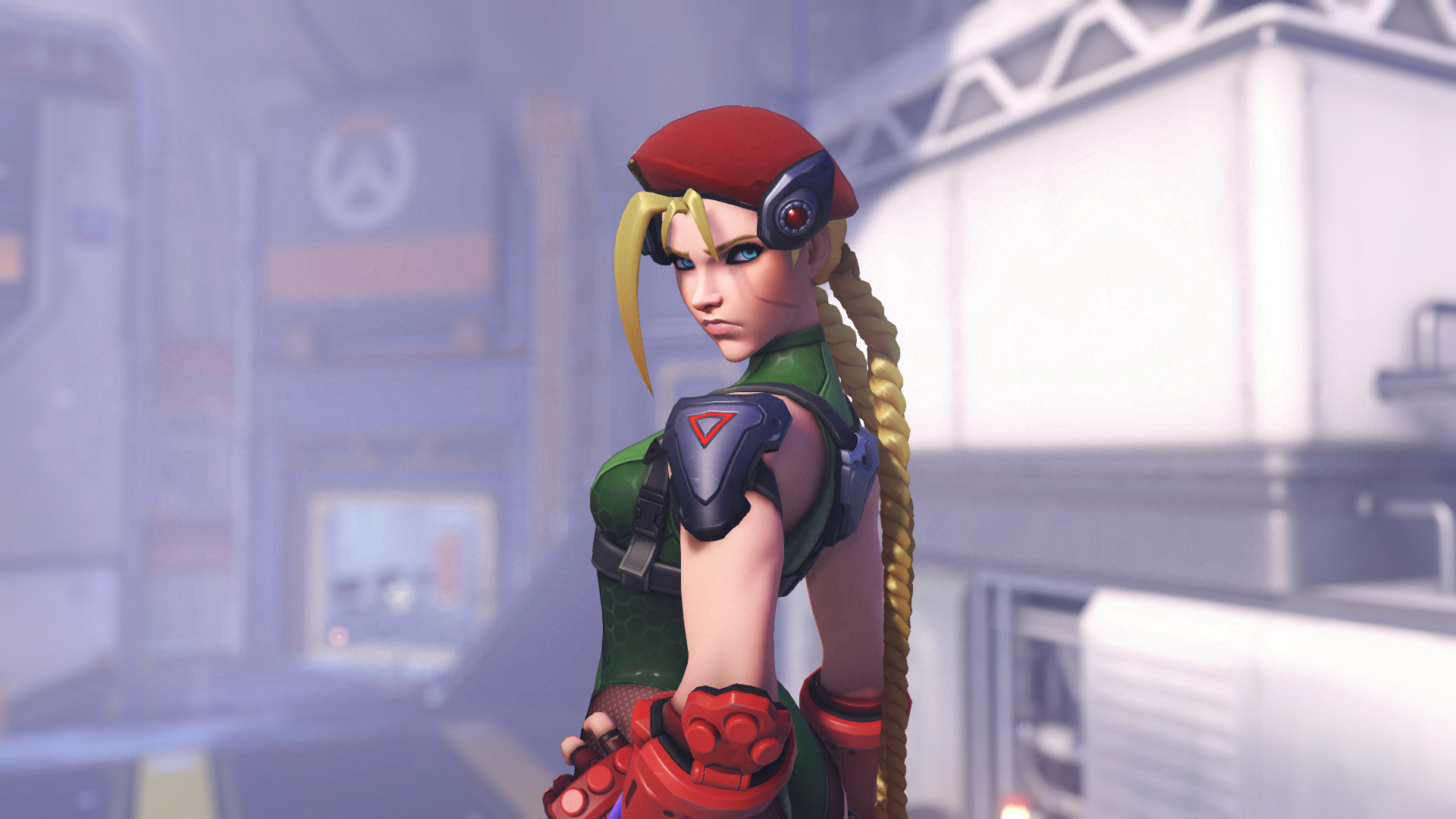 Облик Кэмми из Street Fighter на Роковую Вдову из Overwatch