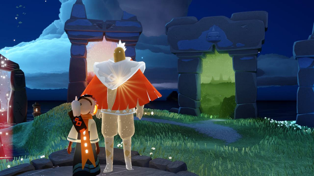 Дух для получения красного плаща в Sky: Children of the Light