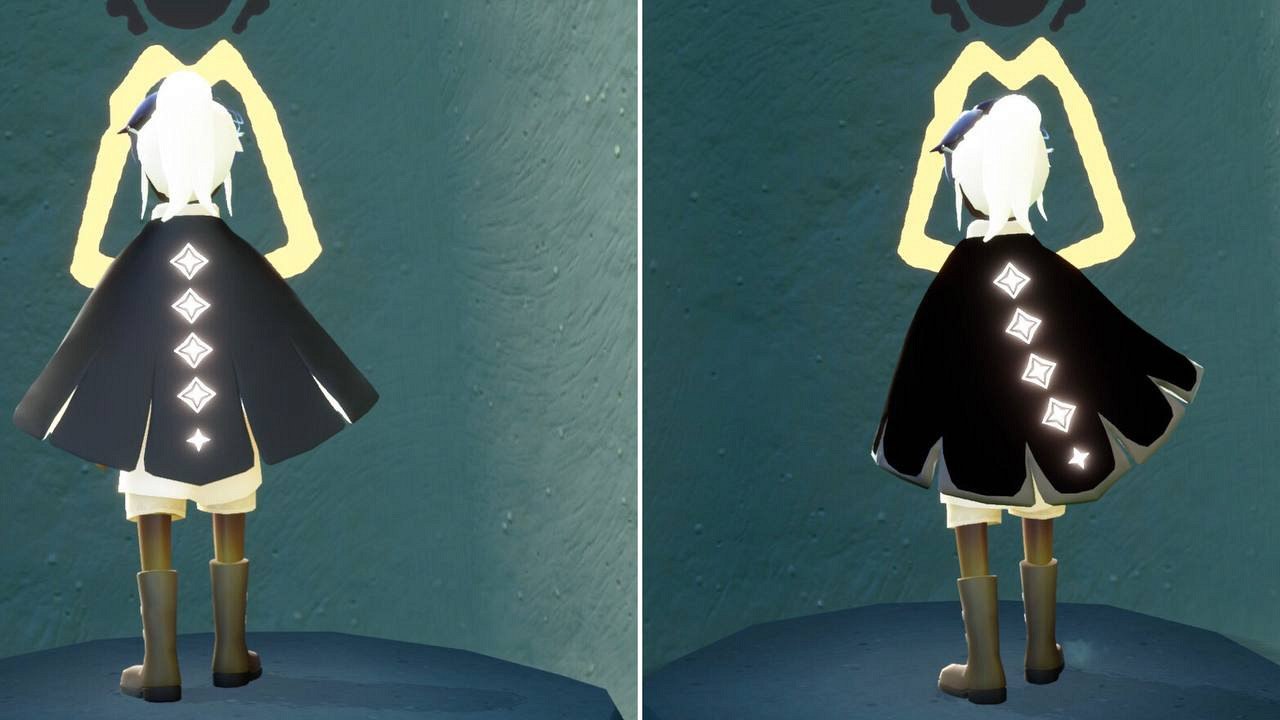 Два уровня чёрного плаща в Sky: Children of the Light