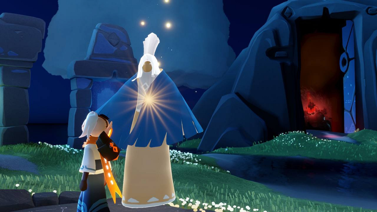 Дух для получения синего плаща в Sky: Children of the Light