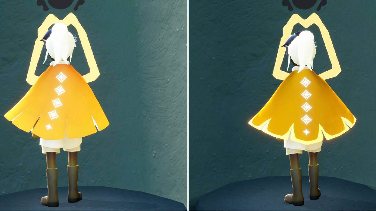 Два уровня жёлтого плаща в Sky: Children of the Light