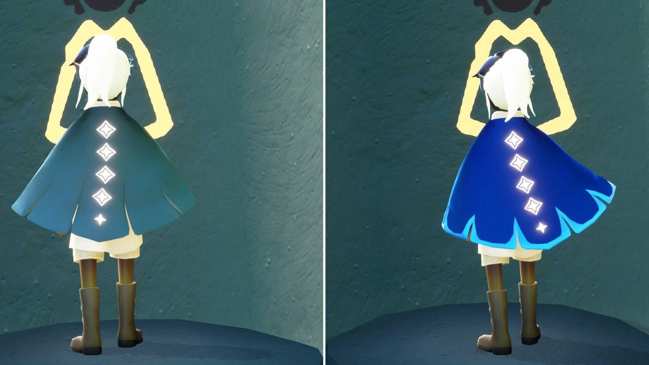 Два уровня синего плаща в Sky: Children of the Light