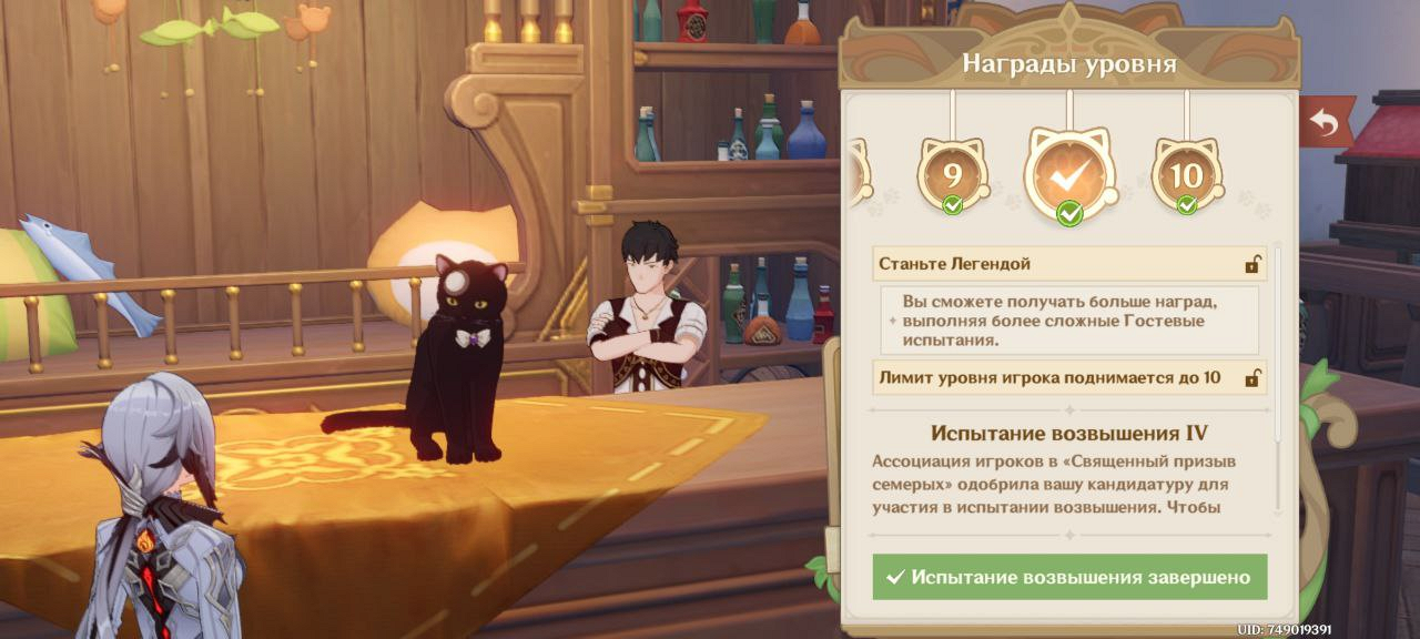 Уровни игрока в «Священном призыве семерых»