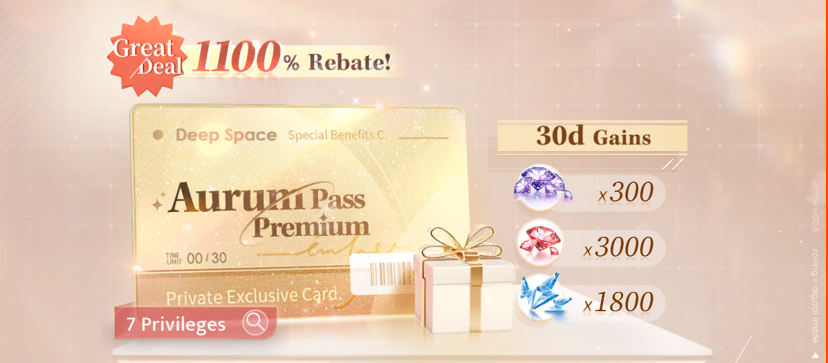 Награды Aurum Pass в игре Love and Deepspace