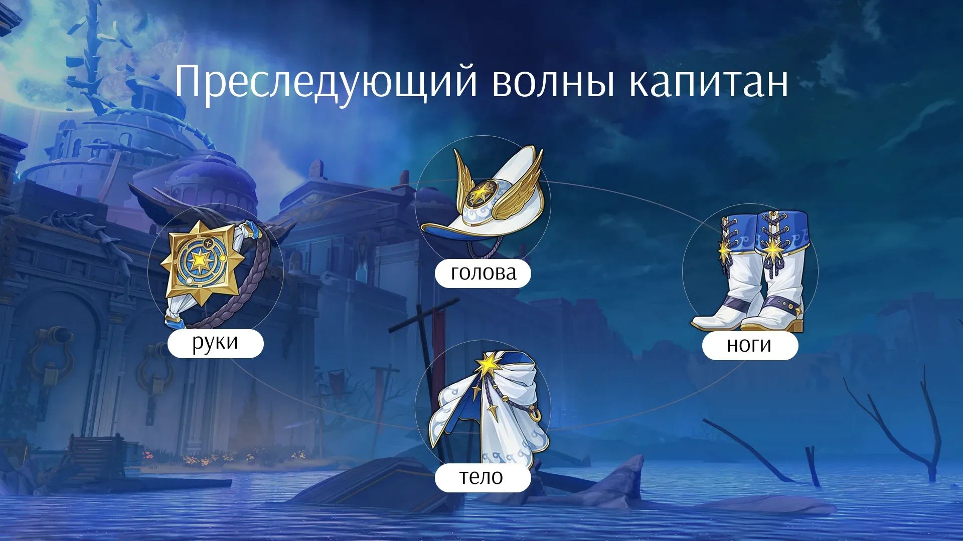 Сет реликвий «Преследующий волны капитан» в ХСР