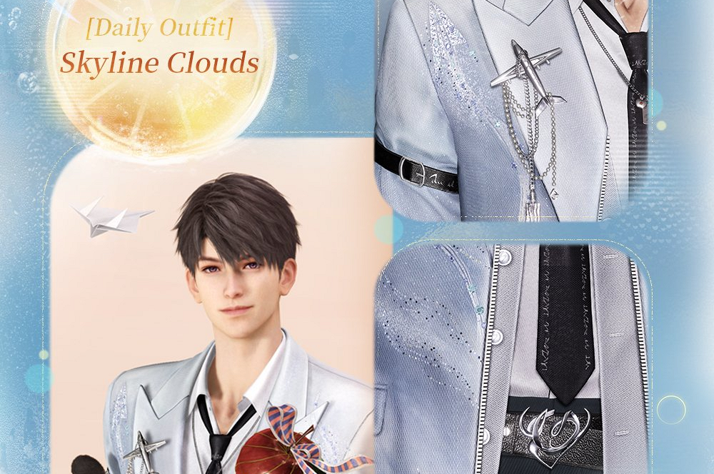 Повседневный наряд Калеба Skyline Clouds в игре Love and Deepspace
