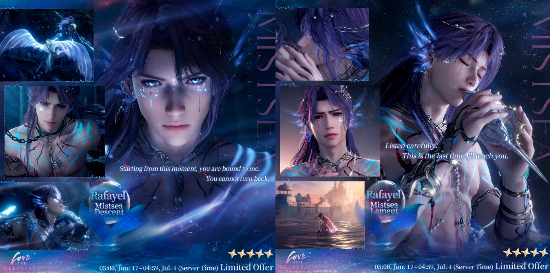 Воспоминания «Рафаэль: Mistsea Descent» и «Рафаэль: Mistsea Lament» в Love and Deepspace