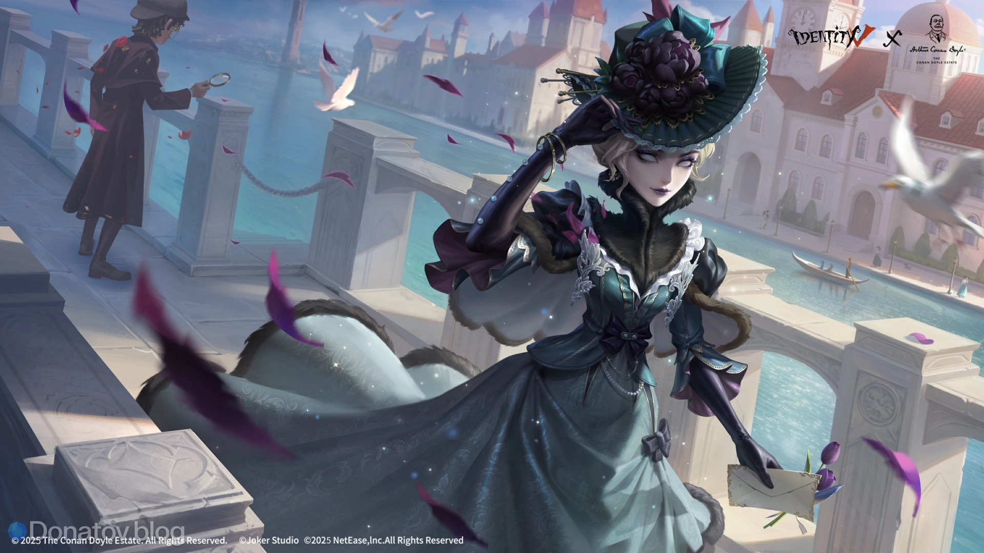 Официальная иллюстрация к коллаборации Identity V x Conan Doyle Estate 2