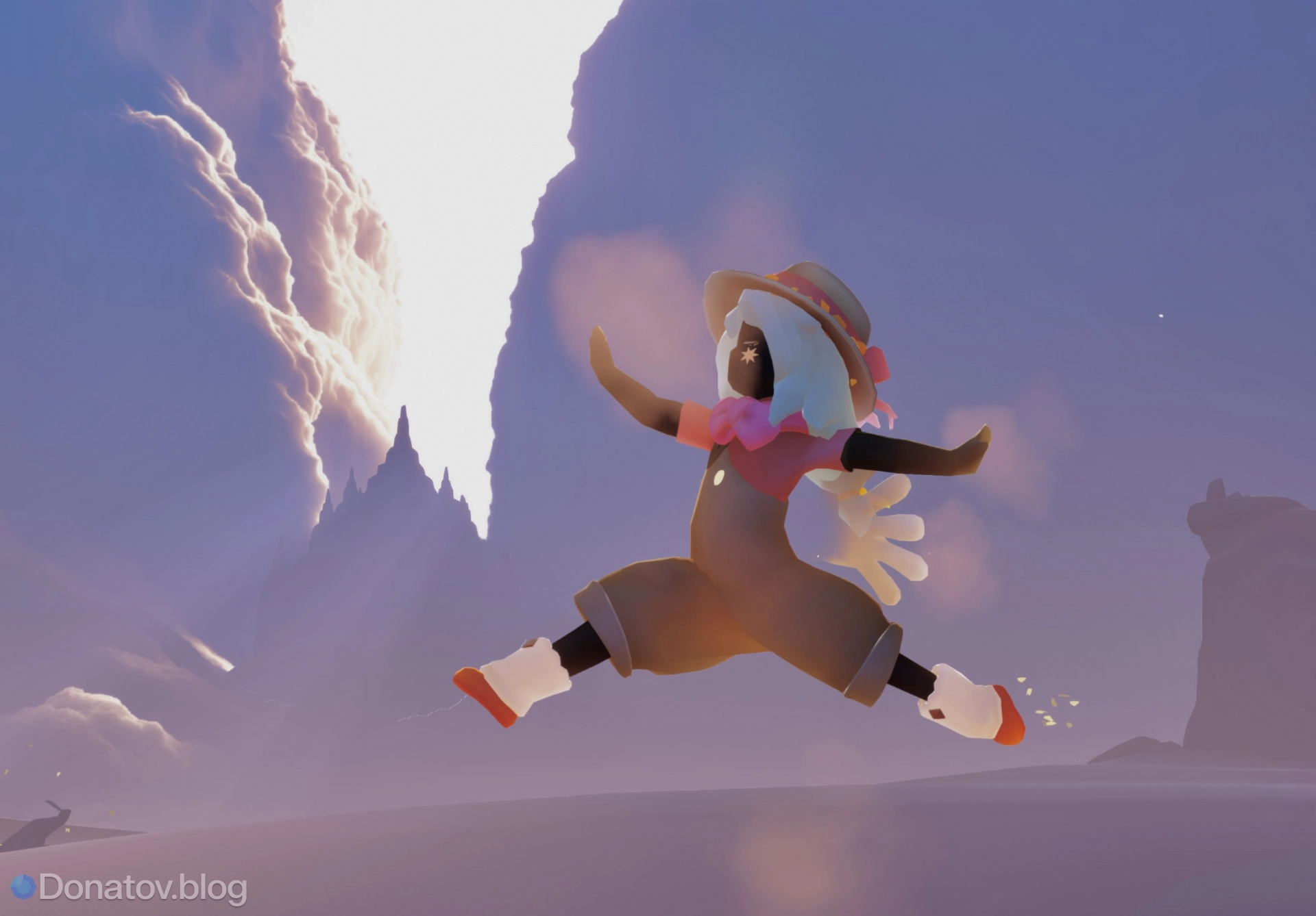 Маршрут сбора Крылатого света на Острове рассвета в Sky: Children of the Light