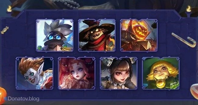 Возвращение обликов Halloween в Mobile Legends: Bang Bang — обзор осенней серии