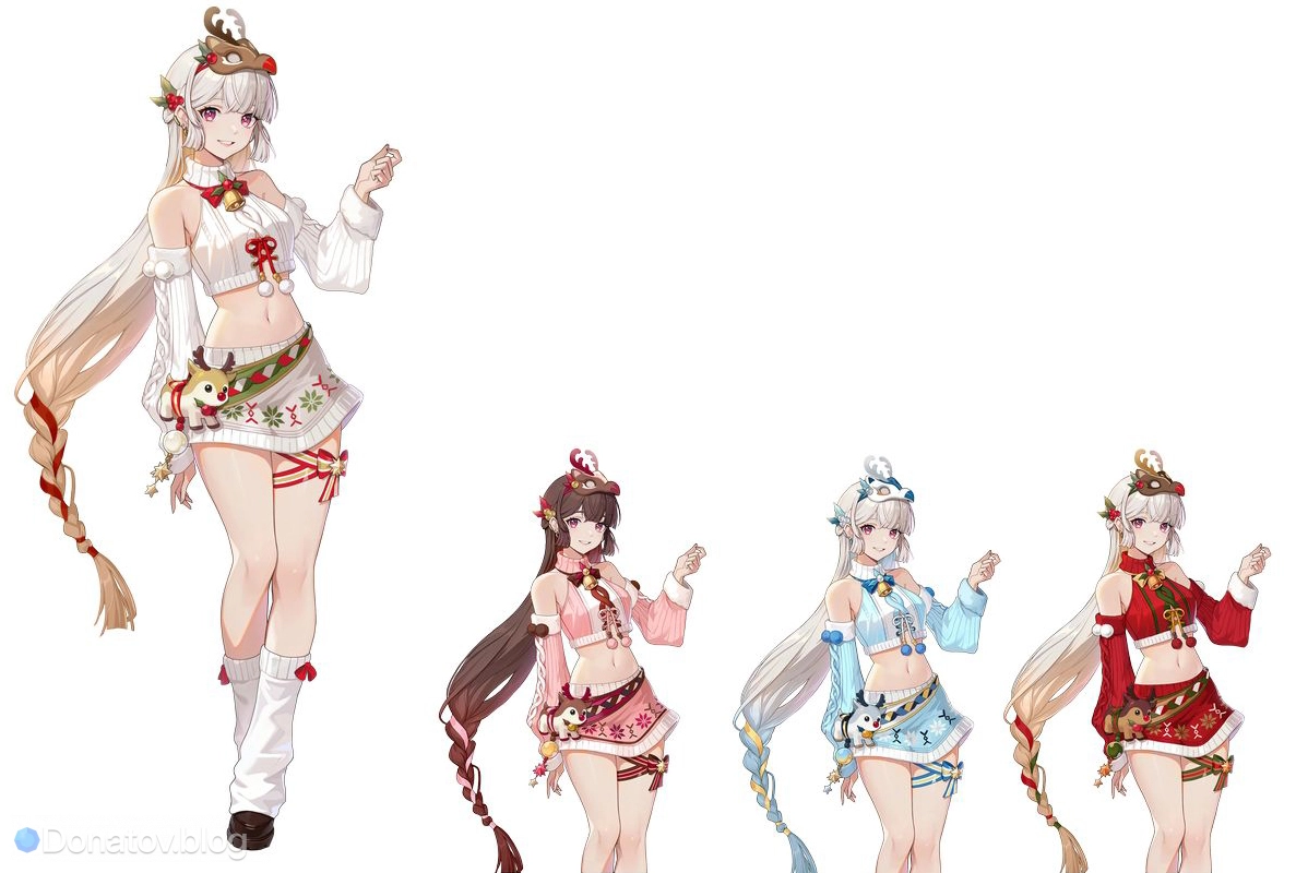 Новогодний костюм Snowy Night для Амамии Мирэй