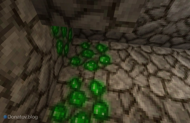 Изумрудная руда в Minecraft: где найти и как добыть редкий и важный ресурс