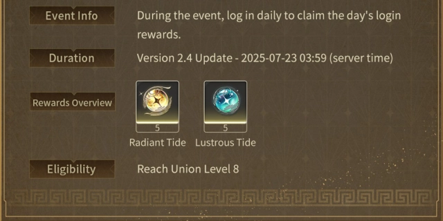 Lustrous Tide и Radiant Tide в Gifts of Applause