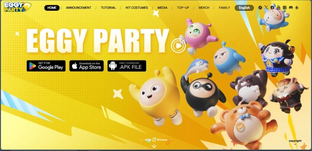 Официальный сайт игры  Eggy Party