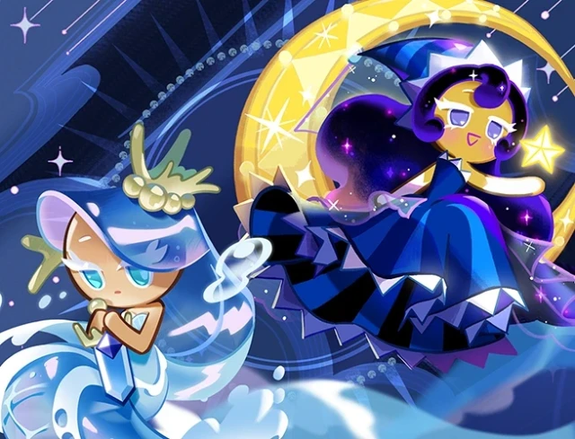 Moonlight Cookie вместе с Sea Fairy Cookie