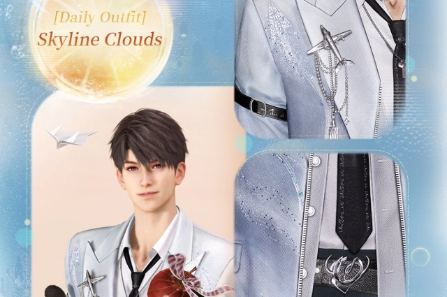Повседневный наряд Калеба Skyline Clouds в игре Love and Deepspace