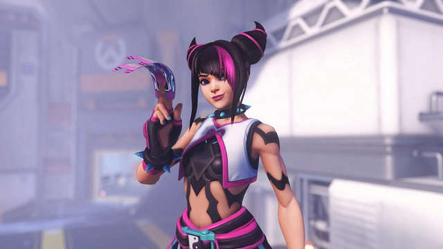 Облик Джури из Street Fighter на Кирико из Overwatch