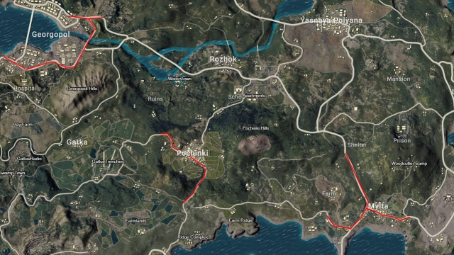 Карта Эрангель