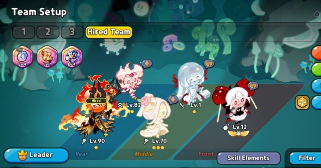 Отряд с Agar Agar Cookie и Fire Spirit Cookie