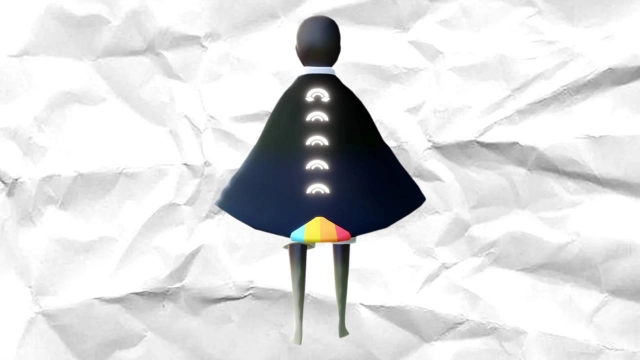 Чёрный плащ на Дни цвета в Sky