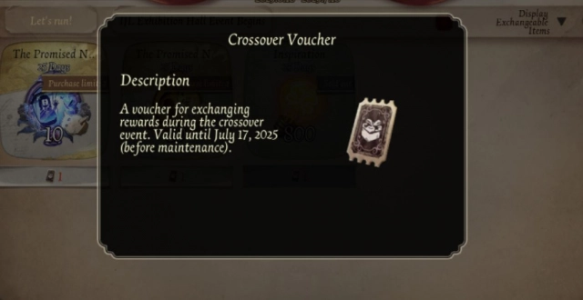 Voucher в честь кроссовера Identity V x The Promised Neverland
