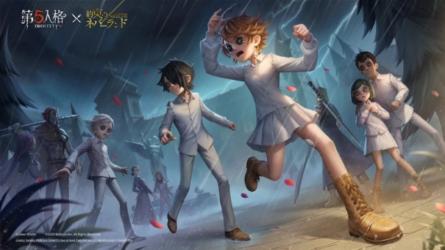 Официальная иллюстрация в честь кроссовера Identity V x The Promised Neverland