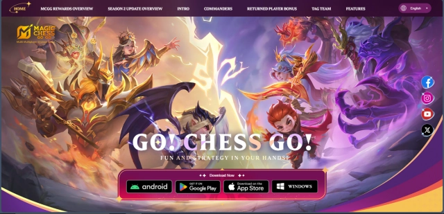 Главная страница Magic Chess: Go Go