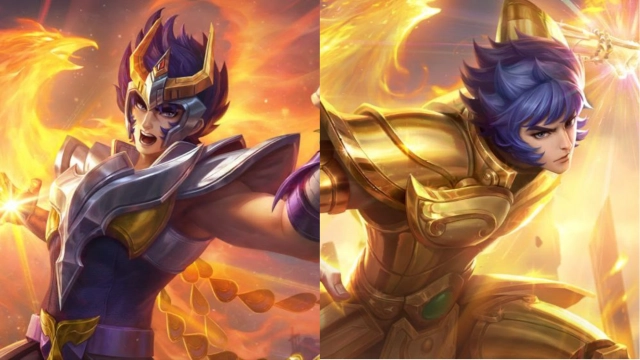 Скины Валир «Феникс Икки» и «Лев Икки» MLBB × Saint Seiya
