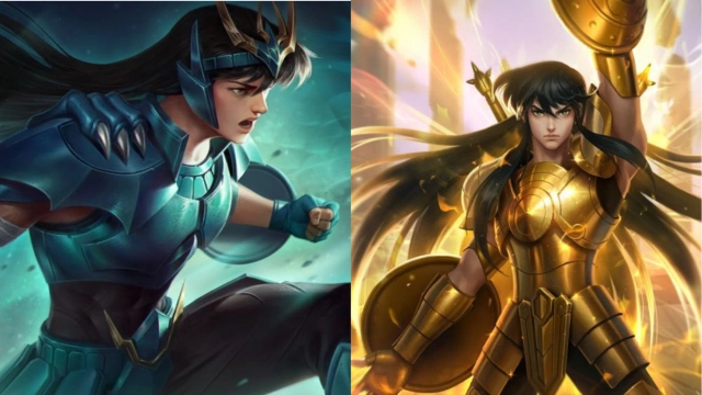 Скины Чу «Дракон Сирю» и «Весы Сирю» MLBB × Saint Seiya