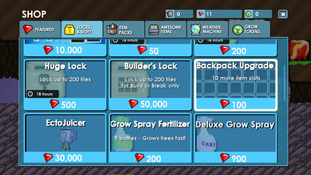 Магазин гемов в GrowTopia