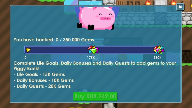 Piggy Bank в Growtopia