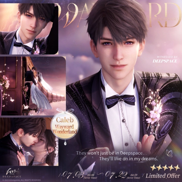 Свадебная карта Калеба Wayward Wonderland в Love and Deepspace