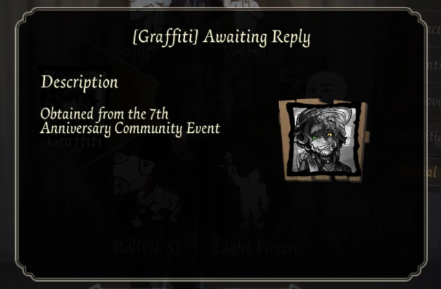 Вид граффити Awaiting Reply в игре