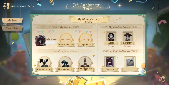 My Tales в Identity V