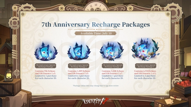 Донатные паки в честь седьмой годовщины Identity V