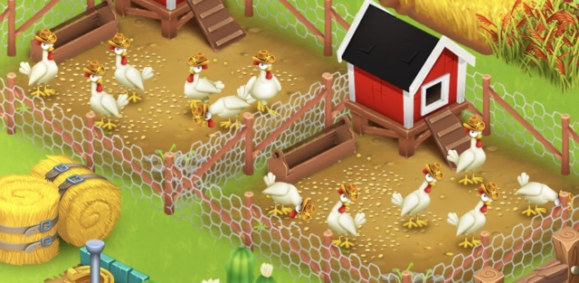 Как куры выглядят в Hay Day